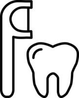Dental Floss Icon vector