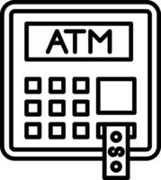 Atm machine icon vector