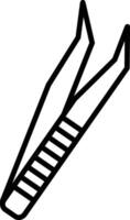 a black and white illustration of a pair of scissors vector