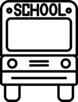 School Bus Icon vector