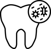 Tooth Infection Icon vector