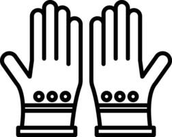 Hand Gloves Icon vector