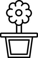 Flower Pot Icon vector