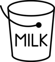 Milk Bucket Icon vector