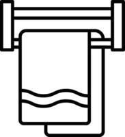 Towel Rack Icon vector