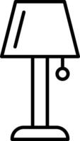 Table Lamp Icon vector