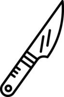a knife icon on a white background vector