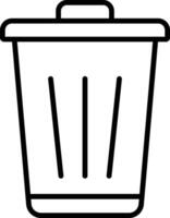 Trash Can Icon vector