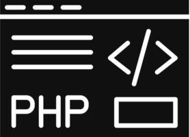 PHP Coding Illustration Icon vector