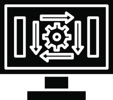 Workflow Illustration Icon vector