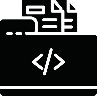 Coding Folder Illustration Icon