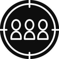 A black and white image of a group of people in a circle vector