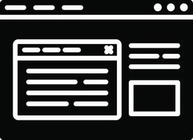 Browser Pop Up Illustration Icon vector