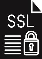 SSL File Illustration Icon vector
