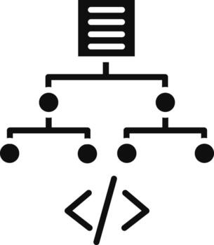 Algorithm Illustration Icon vector