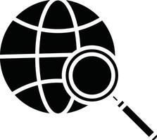 Global Search Illustration Icon vector