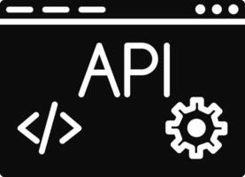 Web API Illustration Icon vector