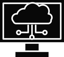 Cloud Computing Illustration Icon vector