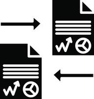 Documents Exchange Illustration Icon vector