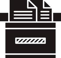 Documents Box Illustration Icon vector