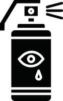 Tear Gas Illustration Icon vector