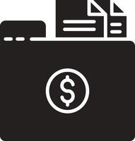 Folder with Files Illustration Icon vector