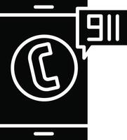 Call 911 Illustration Icon vector