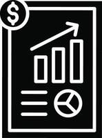 Business Report Illustration Icon vector