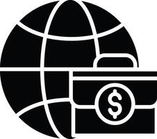 Worldwide Business Illustration Icon vector