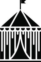 Circus Tent Illustration Icon vector