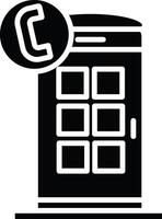 Phone Booth Illustration Icon vector