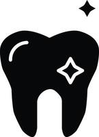 Clean Tooth Illustration Icon vector