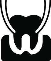 Tooth Extraction Illustration Icon vector