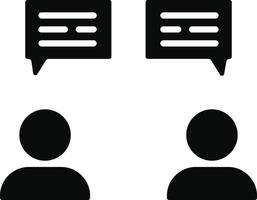 Talking Illustration Icon vector