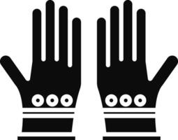 Hand Gloves Illustration Icon vector
