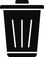 Trash Can Illustration Icon vector