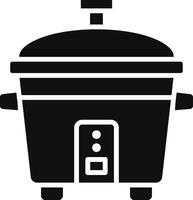 Rice Cooker Illustration Icon vector