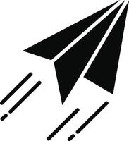 Paper Plane Illustration Icon vector