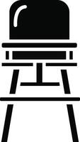 Baby Chair Illustration Icon vector