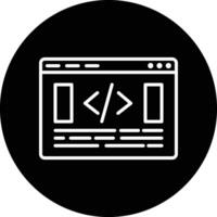 Website Coding Illustration Icon vector