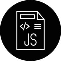 Javascript File Illustration Icon vector