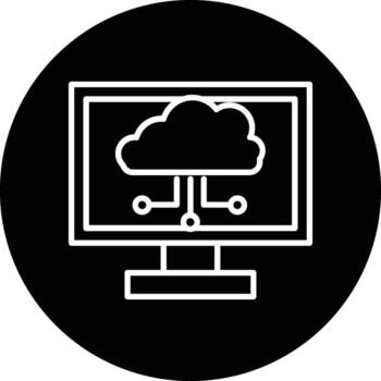 nube informática ilustración icono vector
