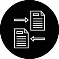 File Sharing Illustration Icon vector