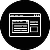 Browser Pop Up Illustration Icon vector