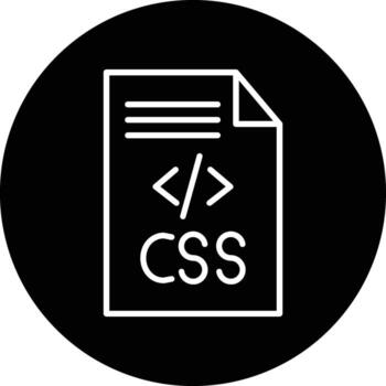 CSS Code Illustration Icon vector
