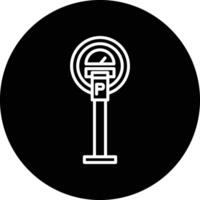 Parking Meter Illustration Icon vector