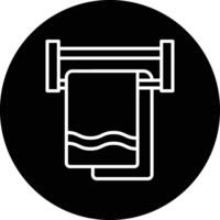 Towel Rack Illustration Icon vector