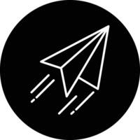 Paper Plane Illustration Icon vector