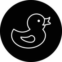 Duck Toy Illustration Icon vector