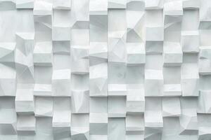 White marble wall with cubes photo
